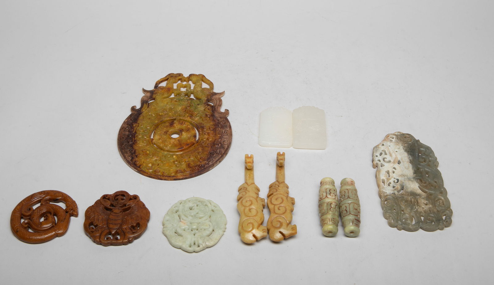 Set Estate Chinese Export Stone Carvings (1 of 20)