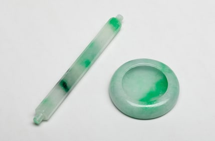 Two Chinese Colored Stone Carvings