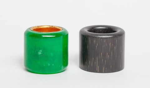 Two Chinese Export Thumb Rings