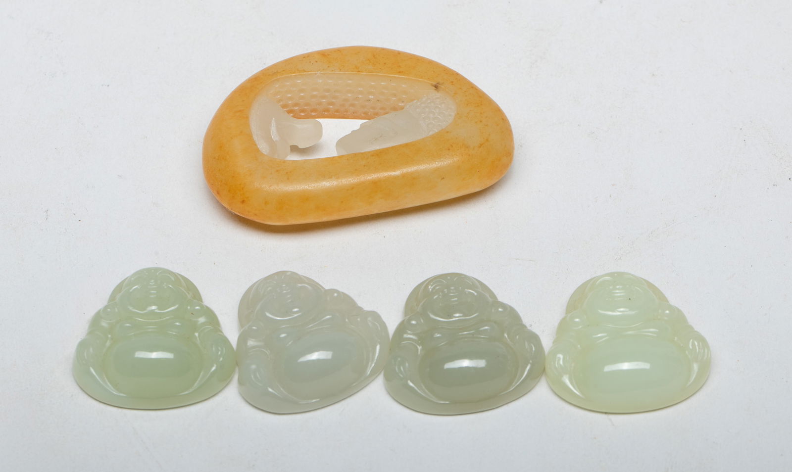 Estate Chinese Export Jade Pendants (1 of 15)