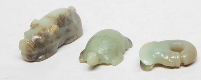 Estate Set Chinese Jade Carvings