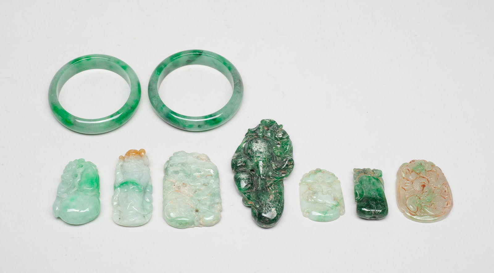 Set Chinese Colored Stone Pieces (1 of 13)