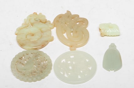 Estate Set Chinese Jade Carvings