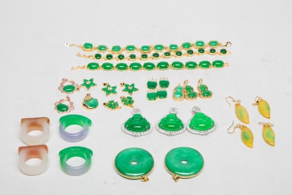 Estate Large Set Chinese Export Jewelry