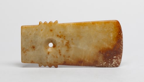 Chinese Russet Jade/ Stone Axe Pendant