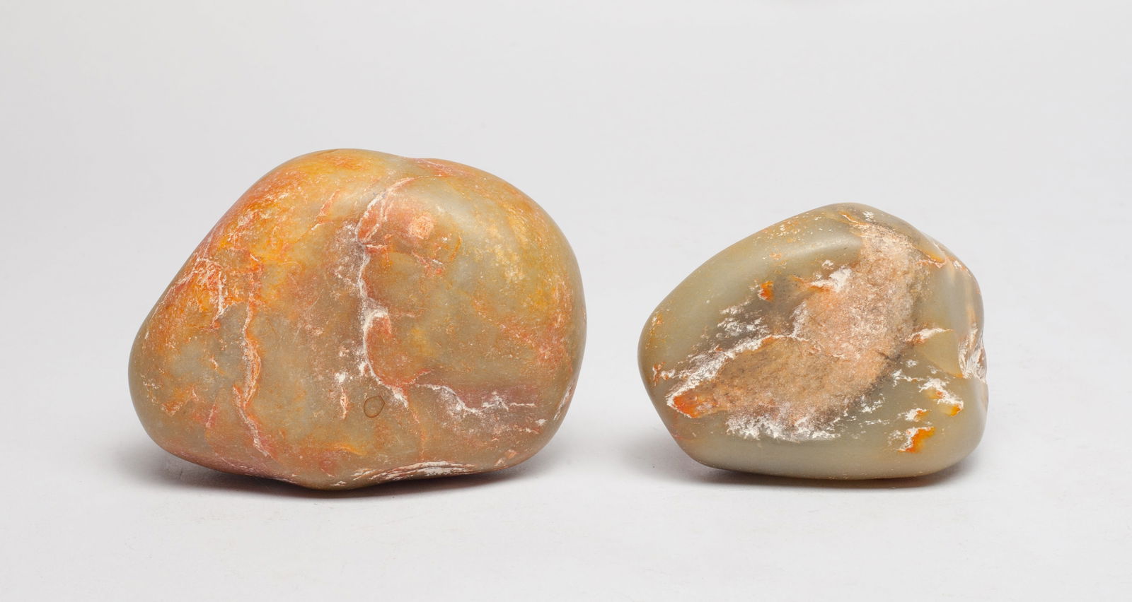 Two Chinese Russet Pebble Jade Stones (1 of 13)