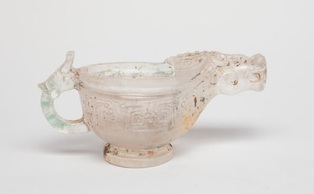 Chinese Peiking Glass Beast Water Pot