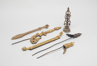 Estate Set Chinese Export Bronze Pieces