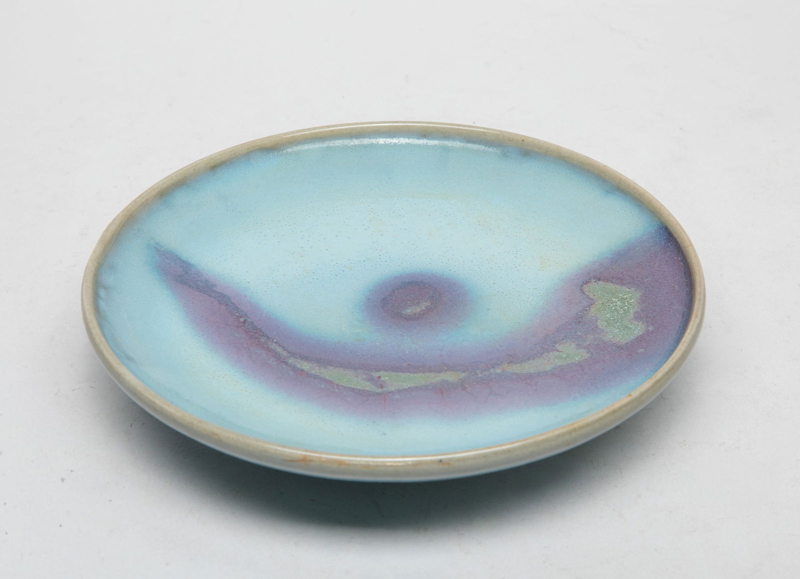 Chinese Jun Ware Porcelain Plate (1 of 11)