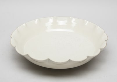 Rare Chinese Large Ding Ware Porcelain Plate