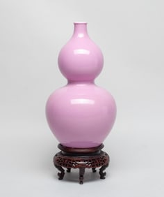 Estate Chinese Export Porcelain Gourd Vase
