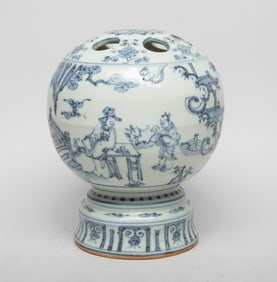 Chinese Export Blue & White Porcelain Censer