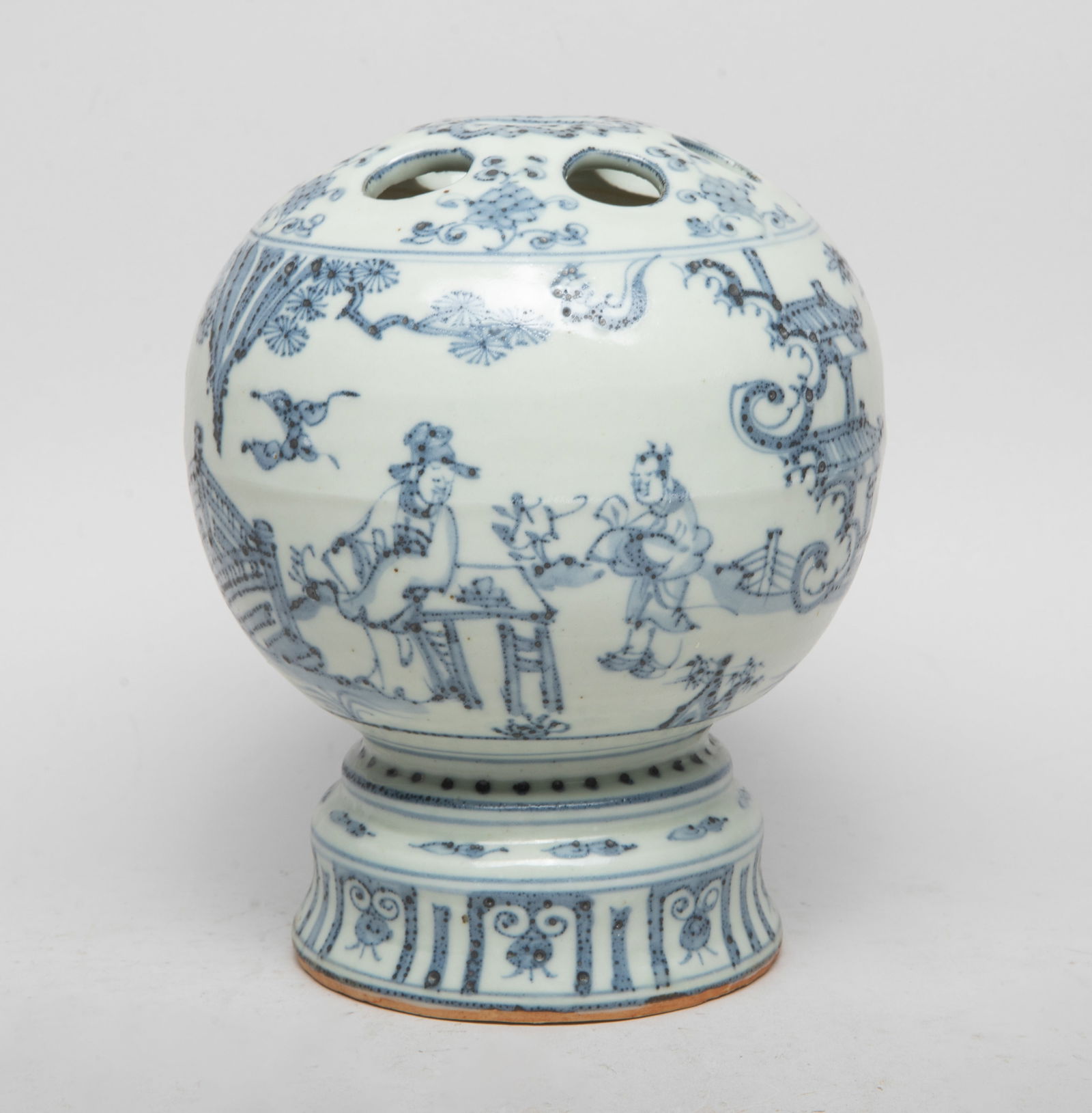 Chinese Export Blue & White Porcelain Censer (1 of 12)