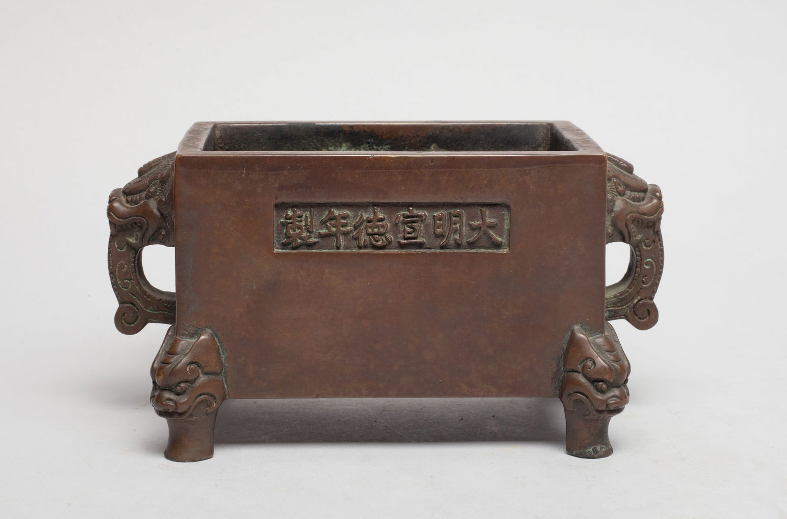 Chinese Bronze Cabinet Censer (1 of 11)
