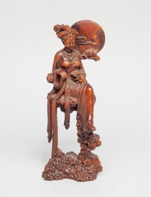 Chinese Export Wood Table Sculpture