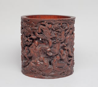 Estate Chinese Bamboo Brush Pot