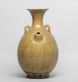 Estate Chinese Yue Stoneware Tall Pot