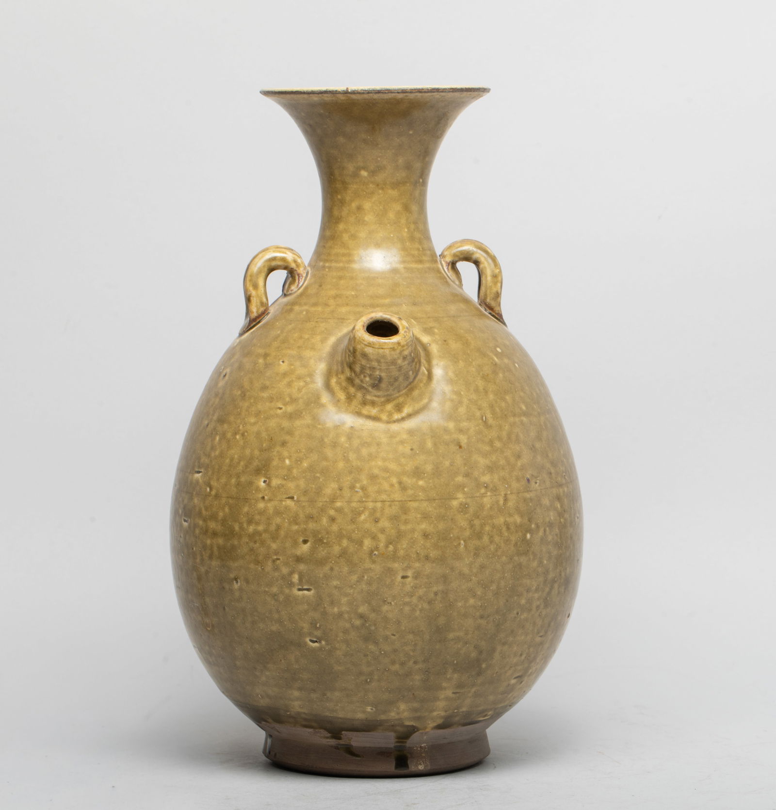 Estate Chinese Yue Stoneware Tall Pot (1 of 16)