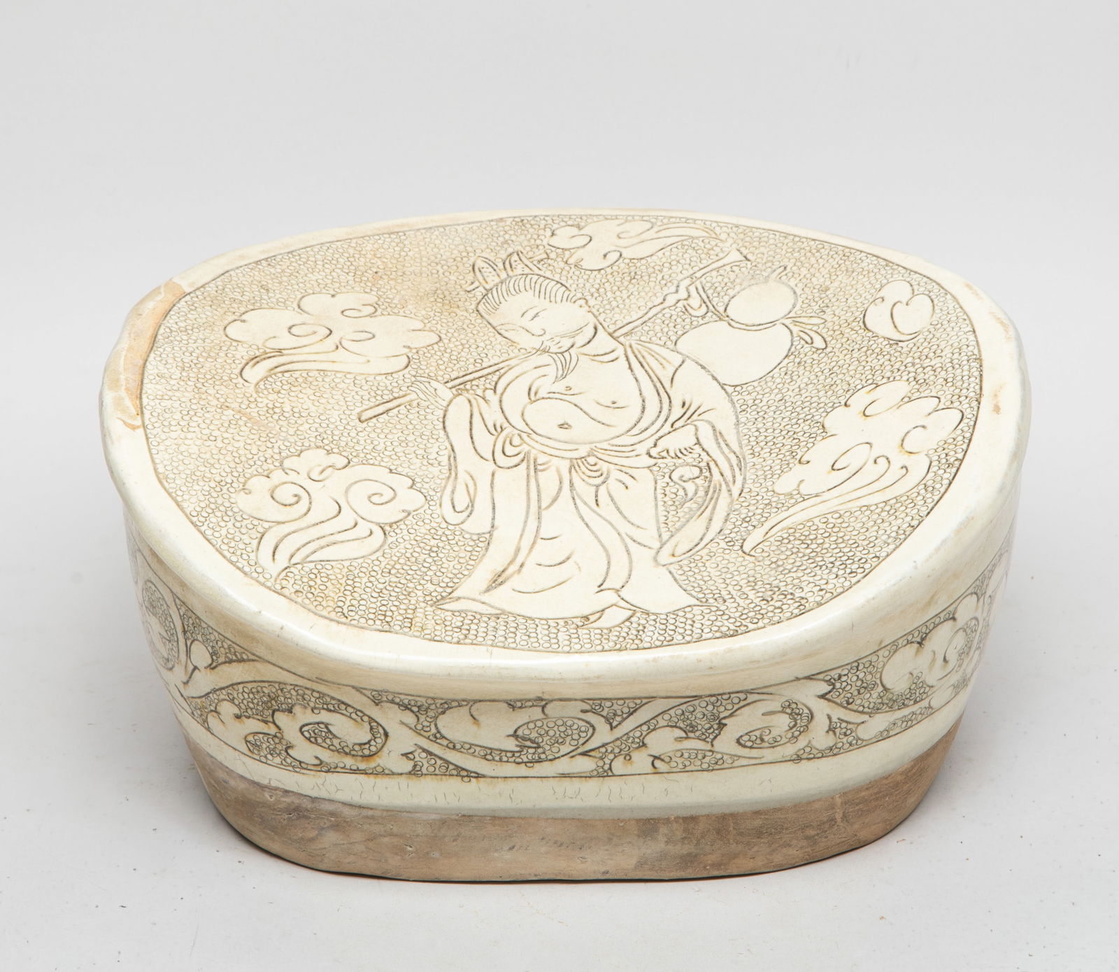 Large Chinese Cizhou Porcelain Pillow (1 of 14)