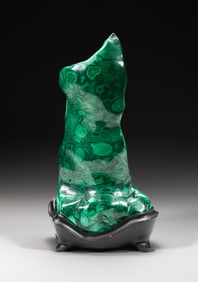 Large Malachite Table Sculpture