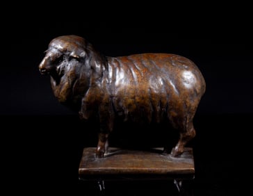 Estate Vintage Bronze Table Sculpture