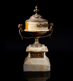 France 1900s Marble Fireplace Decor