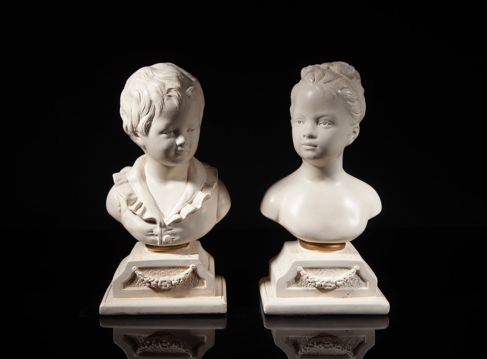 Two 1900-50s Painted Sculptures (1 of 11)