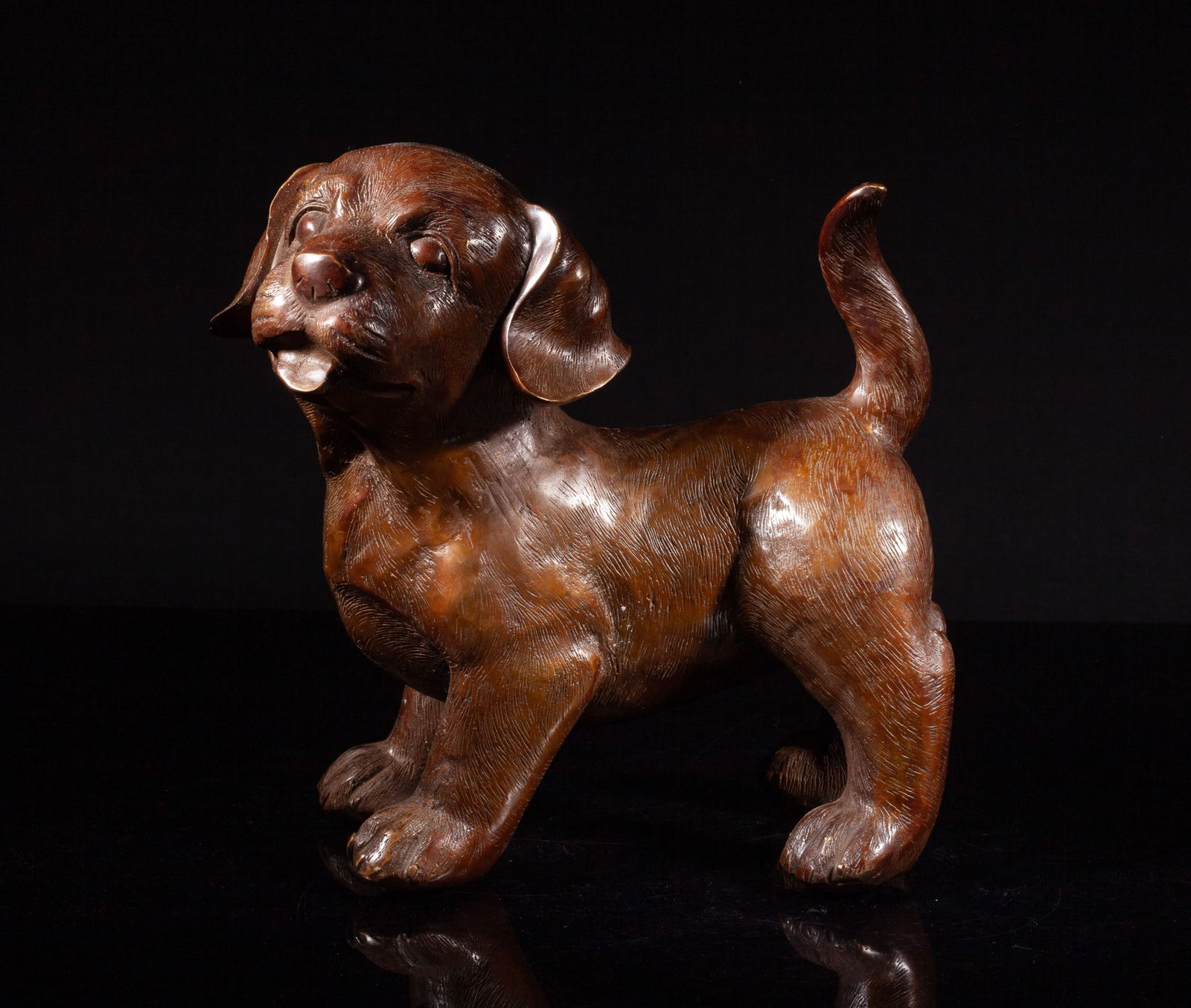 Vintage Bronze Table Sculpture of Dog (1 of 13)