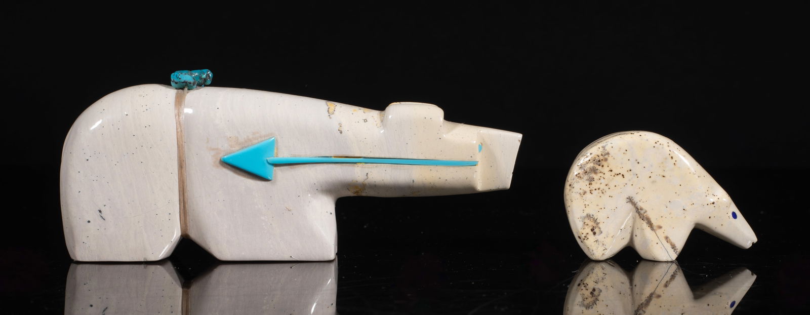 Two Signed Zuni Fetish Carved Pendants (1 of 15)