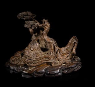 Chinese Bark of Agarwood Sculpture