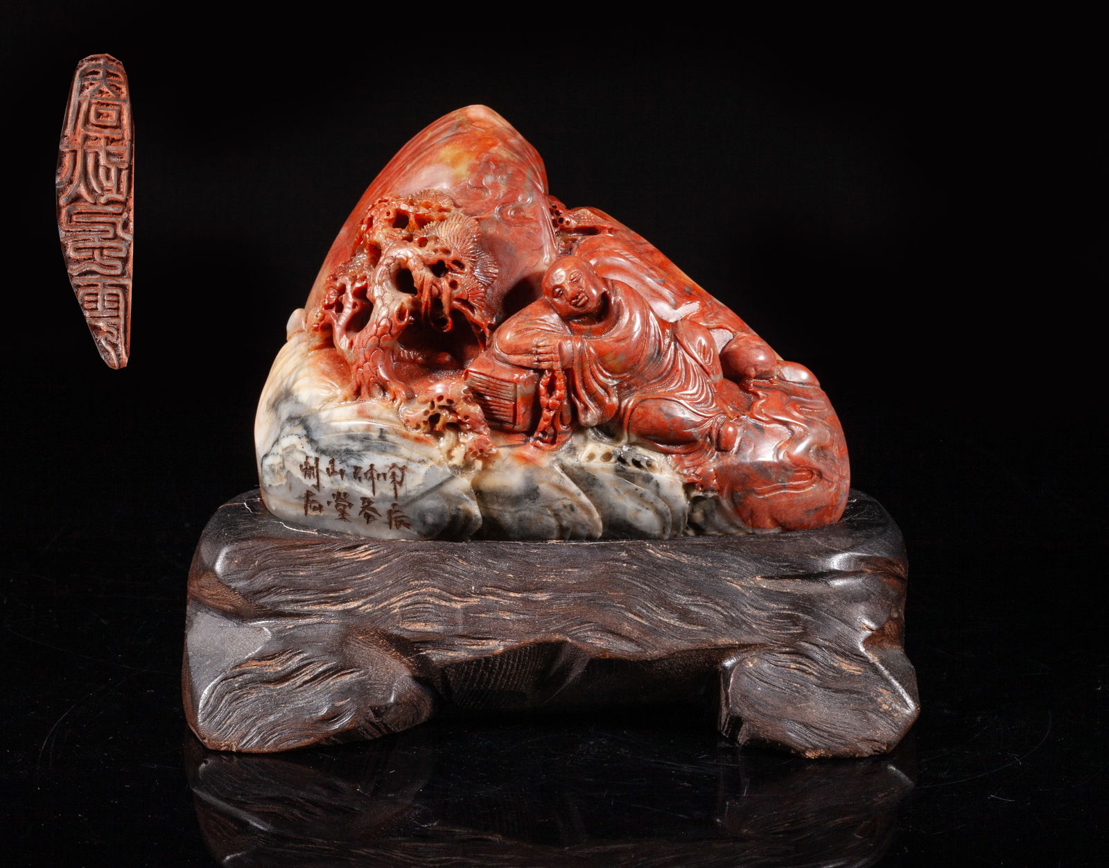 Rare Chinese Shoushan Stone Table Sculpture (1 of 19)