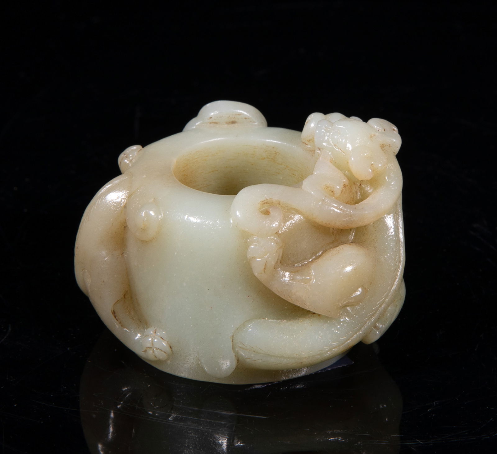 Large Chinese Jade Carved Thumb Ring (1 of 12)