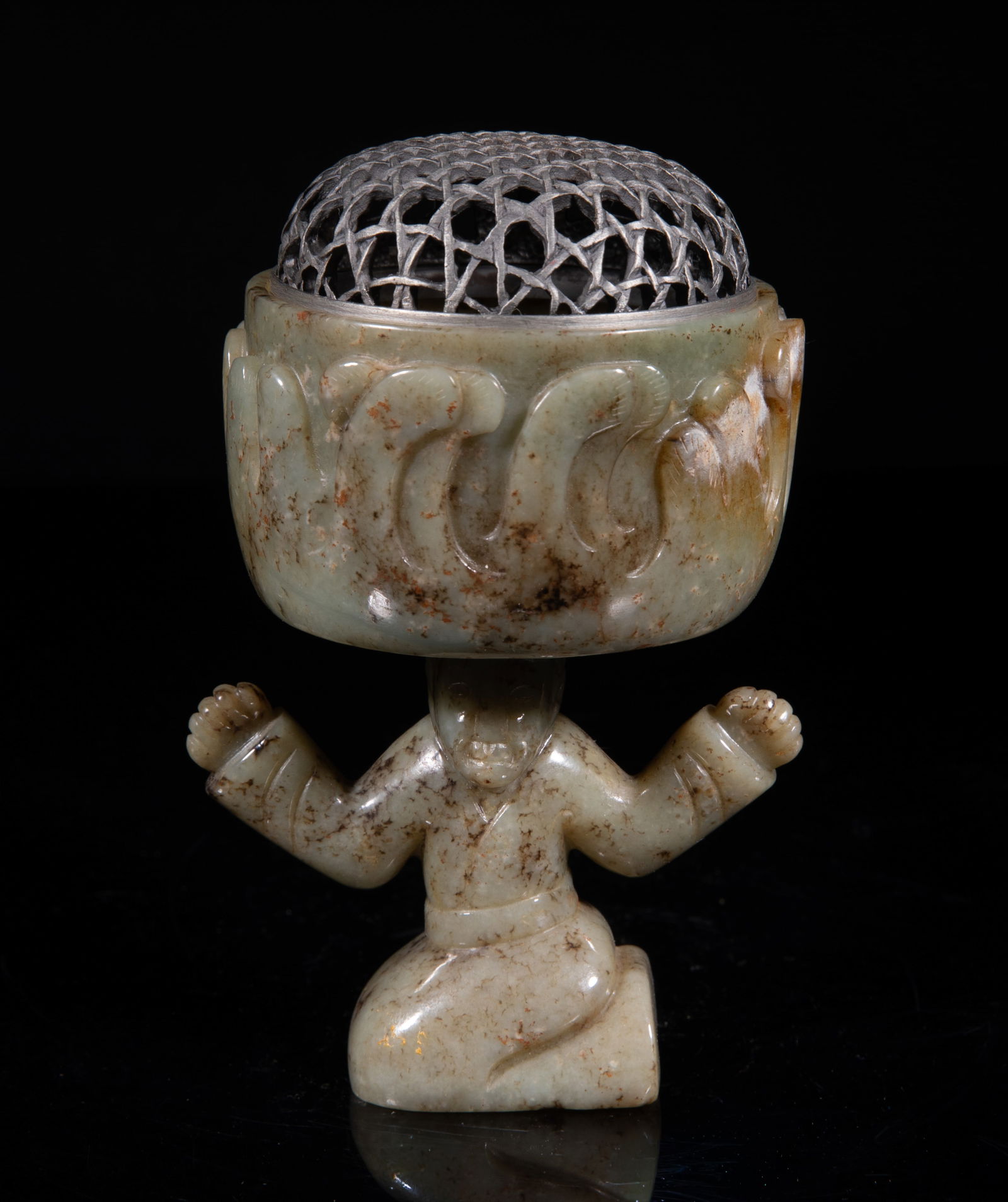 Chinese Burnt Jade Cabinet Censer (1 of 13)