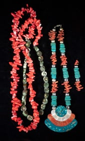 Two Southwest Gemstone Necklaces