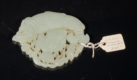 Chinese Export Jade Carved Plaque