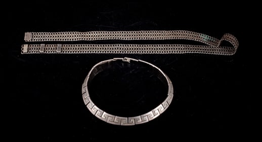 Two Vintage Sterling Silver Necklaces