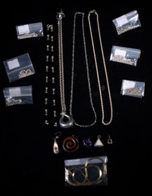 Set Vintage Sterling Silver Jewelry Collection