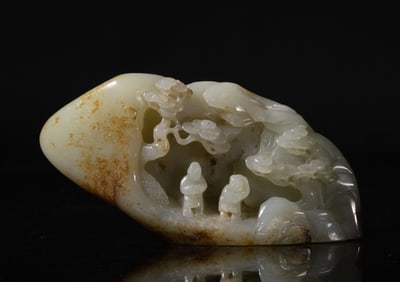 Estate Chinese Russet Jade Sculpture