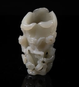 Rare Chinese Jade Carved Vase