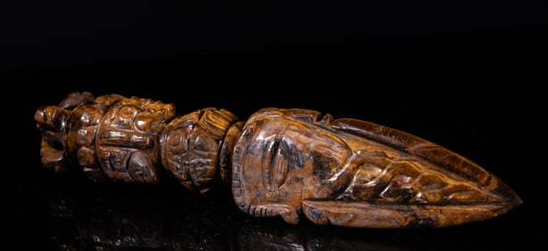 Large Chinese/ Tibetan Tiger-eye Stone Piece