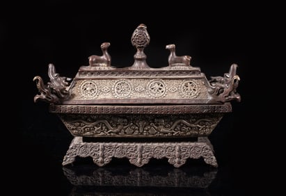 Estate Chinese/ Tibetan Bronze Case