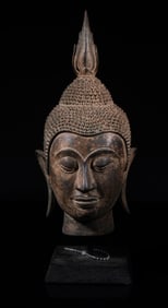Vintage South Asian Bronze Buddha Sculpture