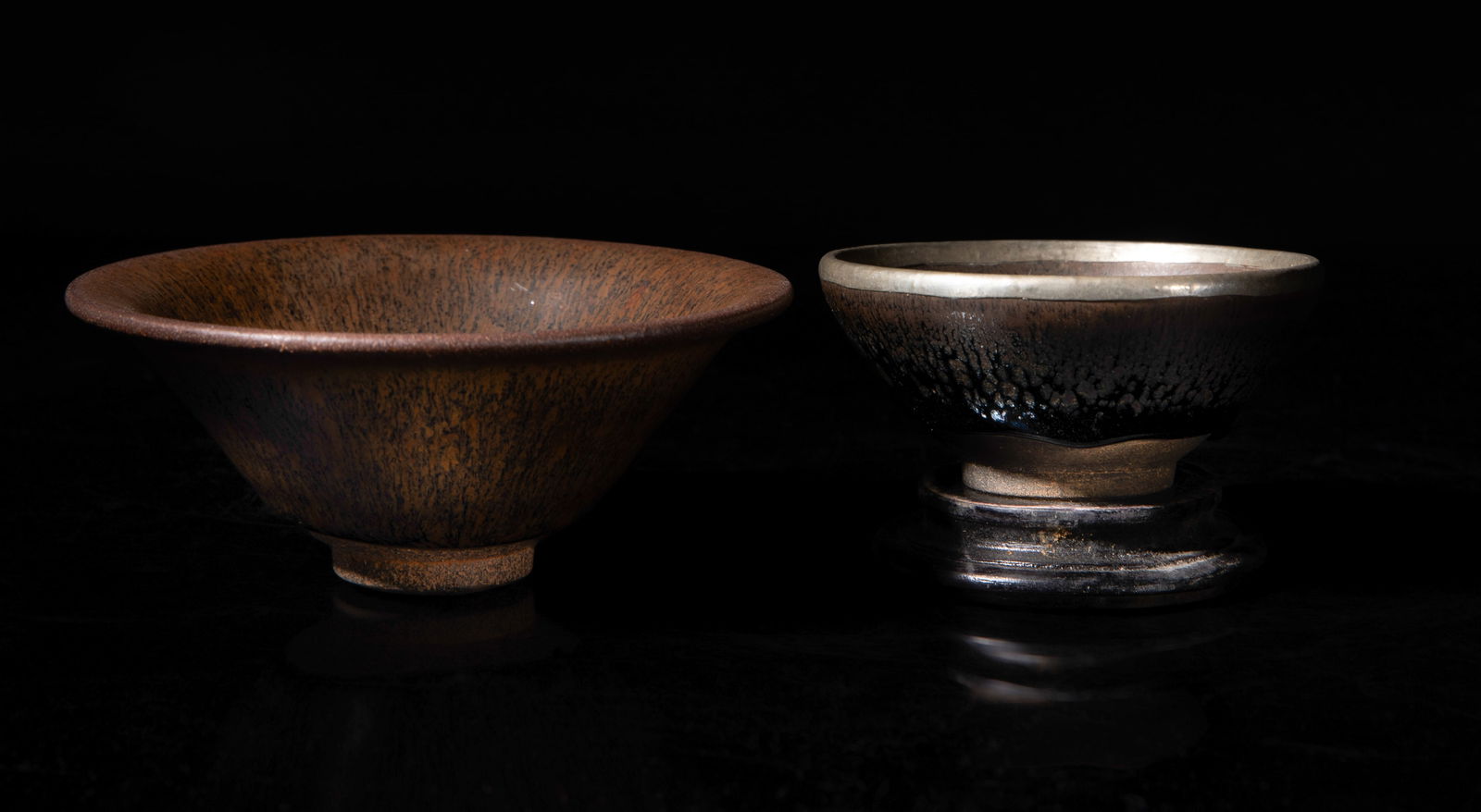 Two Chinese Jian Stone Ware Porcelain Tea Bowls (1 of 17)