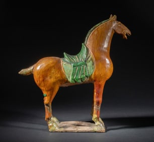Chinese Tang Sanchai Glazed Horse
