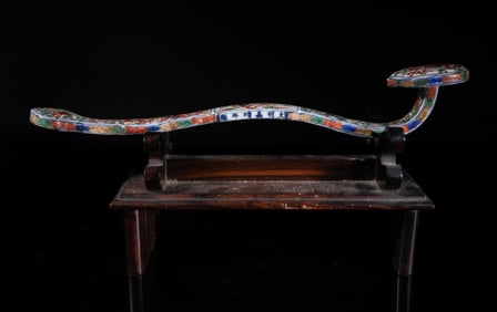 Chinese Export Porcelain Sculpture of Ruyi