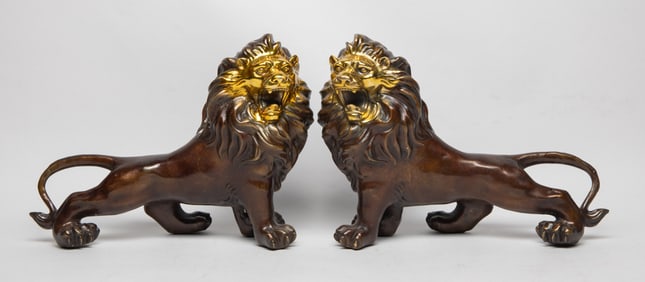 Two Vintage Bronze Table Sculptures