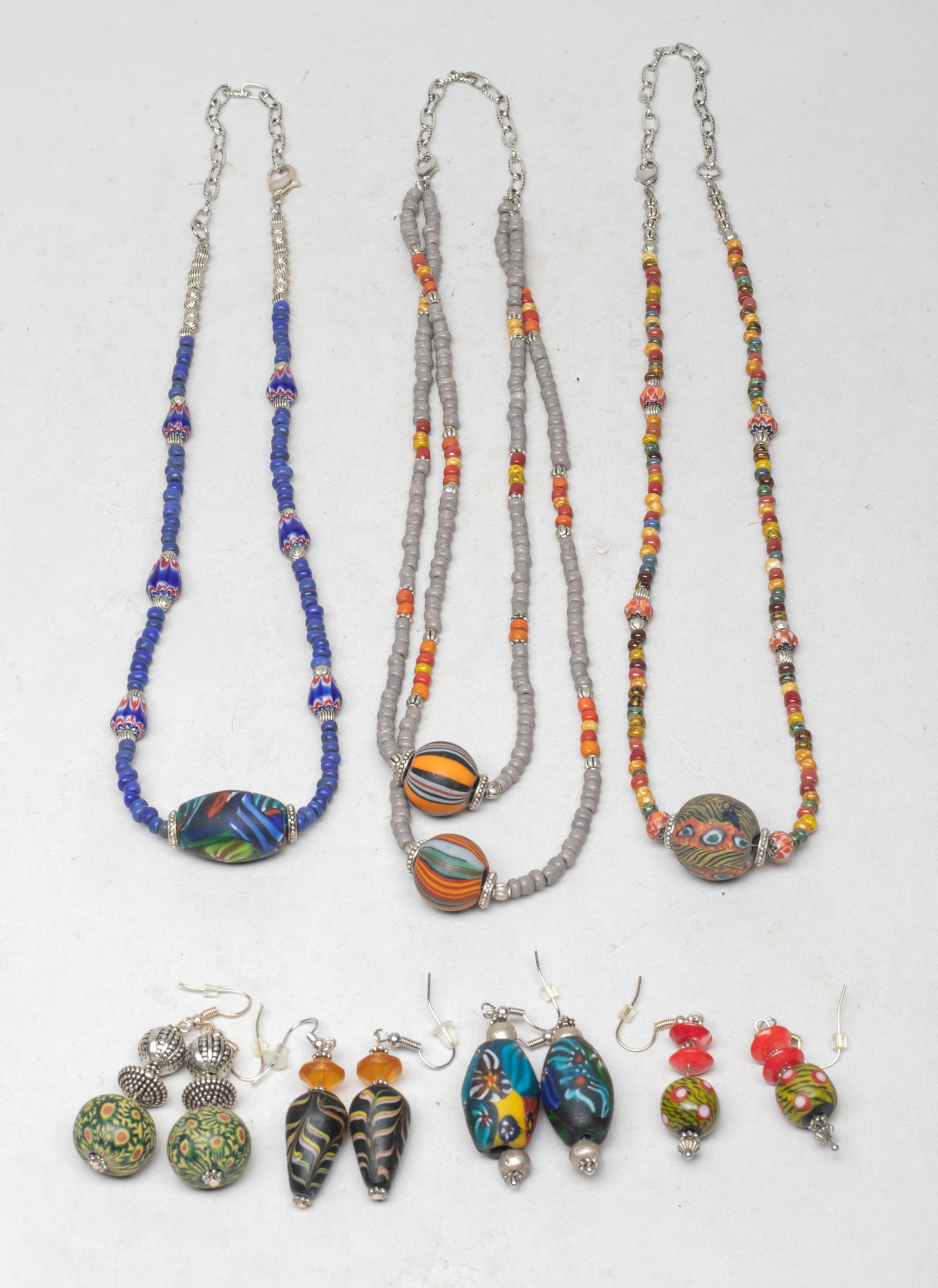 Designed Rare Trade Glass Beads Earrings (1 of 13)