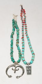 Two Southwest Navajo Turquoise Like Necklaces