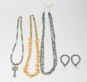 Vintage Southwest Sterling &Stone Necklaces