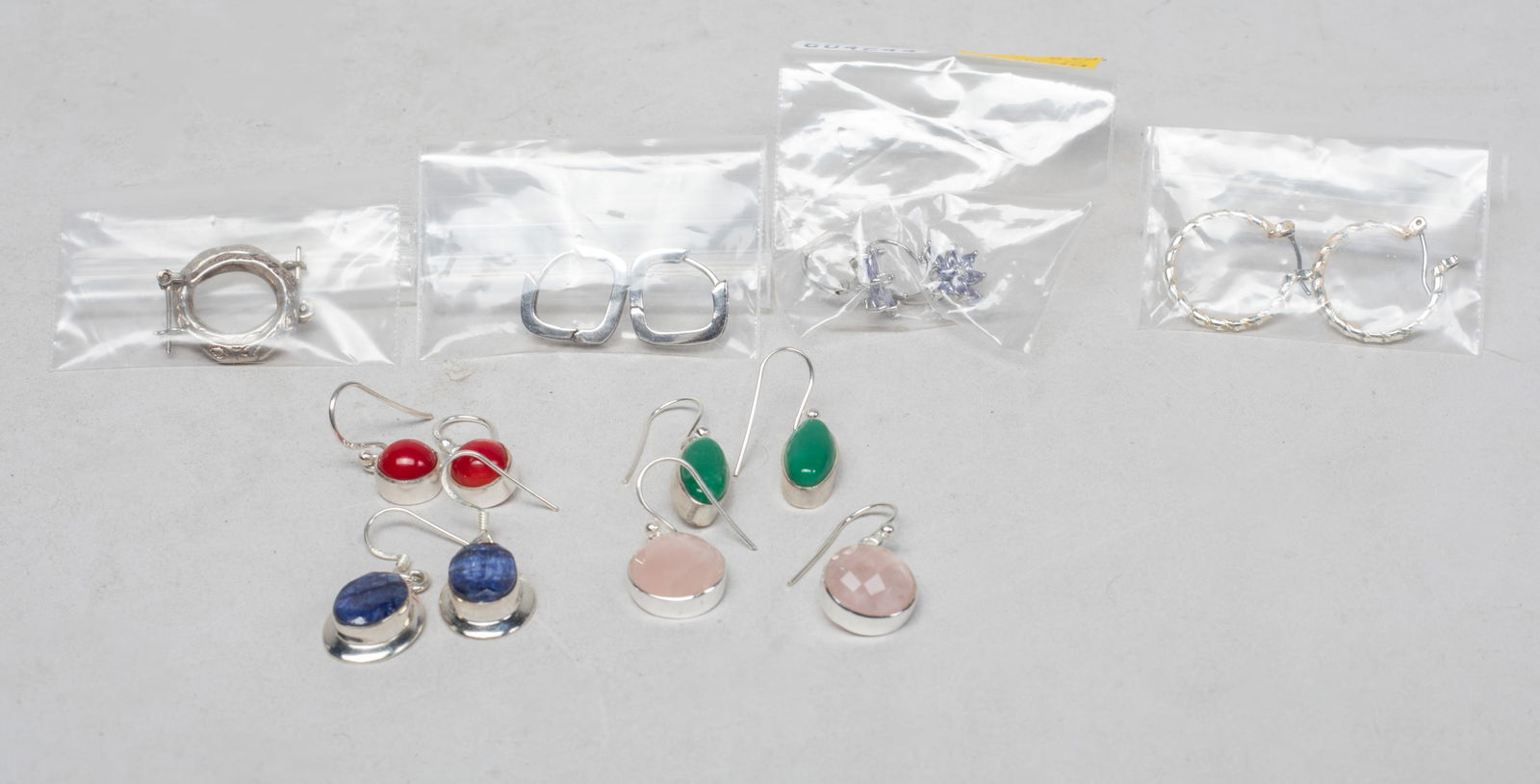 Set Collectible Sterling, Gemstone Earrings (1 of 12)